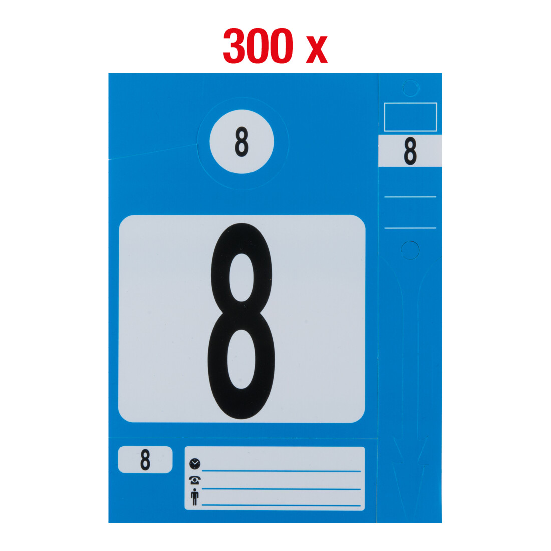 KS Tools Schlüsselanhänger-Set, blau, 300 Stück