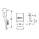 KS Tools Schnellspann-Abzieherhaken, extrem schlanke Ausführung, 200mm, D=3,6mm-3