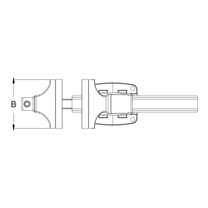 KS Tools Schraubstock mit Rundteller, 100 mm