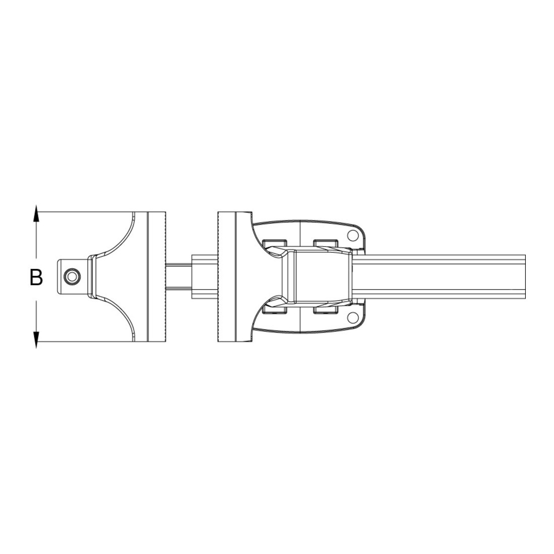 KS Tools Schraubstock mit Rundteller