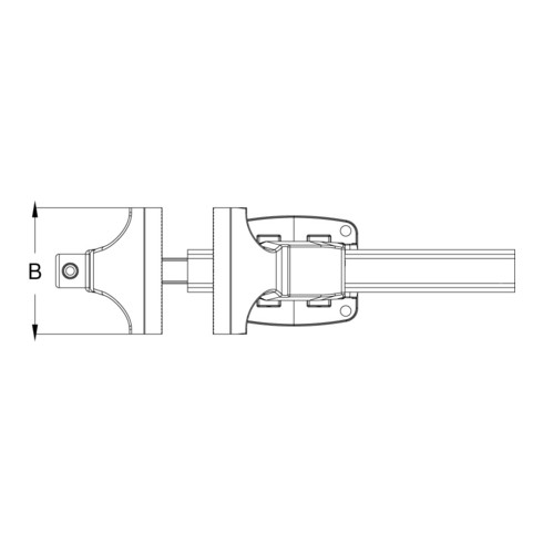 KS Tools Schraubstock mit Rundteller, 175 mm
