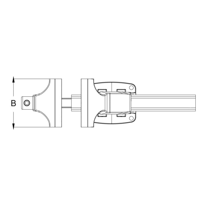 KS Tools Schraubstock ohne Rundteller, 100 mm
