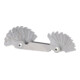 KS Tools schroefdraadmeter, inch maten, 22 delig