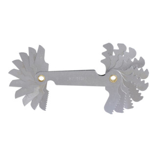 KS Tools schroefdraadmeter, inch maten, 22 delig