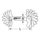 KS Tools schroefdraadmeter, metrisch, 20 stuks-3