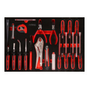 KS Tools schroevendraaier / en tangenset in schuimrubberen inleg, 32 st.
