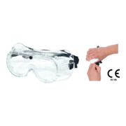 KS Tools Schutzbrille mit Gummiband-transparent, EN 166