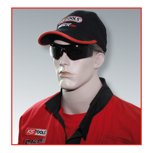 KS Tools Schutzbrille-transparent, sportliches Design