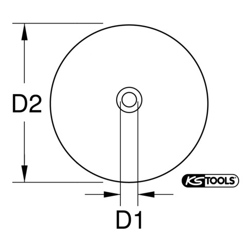 KS Tools Schutzschild für Druckluft-Ausblaspistole, Ø 100 mm