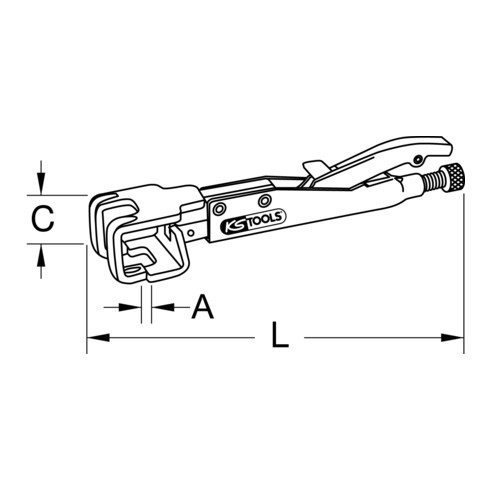 KS Tools Schweiß-Gripzange