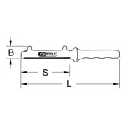 KS Tools Scie à dénuder avec revêtement isolant, 330 mm-3