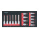 KS Tools SCS 1/2" Bit-Stecknuss-Satz, 15-teilig in 1/3 Systemeinlage-1