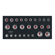 KS Tools SCS 1/2" dopsleutelset, 26 stuks in 1/3 systeem insteek-1