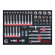 KS Tools SCS 1/2" dopsleutelset, 61 stuks in 1/1 systeem insteek-1