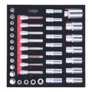 KS Tools SCS 1/2" Module de douilles, 40 pcs., modules système 2/3-3