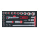 KS Tools SCS 1/2" Steckschlüssel-Satz, 24-teilig in 1/3 Systemeinlage-1