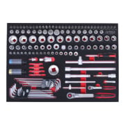 KS Tools SCS 1/4"+1/2" dopsleutelset, 135 stuks in 1/1 systeem insteek-3