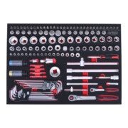 KS Tools SCS 1/4"+1/2" Module de douilles, 135 pcs., modules système 1/1-3