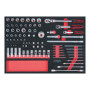 KS Tools SCS 1/4"+3/8"+1/2" Module de douilles, 91 pcs., modules système 1/1-1