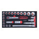 KS Tools SCS CHROMEplus 1/2" dopsleutelset, 24 delig in 1/3 systeem insteek-3