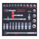 KS Tools SCS CHROMEplus 1/2" dopsleutelset, 30 stuks in 2/3 systeeminzet-3