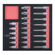 KS Tools SCS CHROMEplus 1/2" Module de douilles, 23 pcs., modules système 2/3-1
