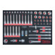 KS Tools SCS CHROMEplus 1/2" Module de douilles, 61 pcs., modules système 1/1-1