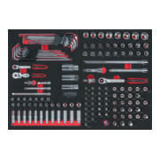 KS Tools SCS CHROMEplus 1/4" + 3/8" Module de douilles, 144 pcs., modules système 1/1-1