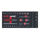 KS Tools SCS CHROMEplus 1/4" dopsleutelset, 42 stuks in 1/3 systeem insteek-1