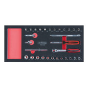 KS Tools SCS CHROMEplus 1/4" Module de douilles, 30 pcs., modules système 1/3-1