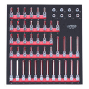 KS Tools SCS CHROMEplus 3/8" Steckschlüssel-Satz, 52-teilig in 2/3 Systemeinlage-3