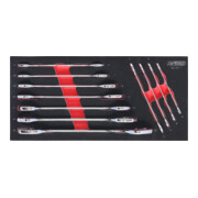 KS Tools SCS CHROMEplus Doppel-Maulschlüssel-Satz, 11-teilig in 1/3 Systemeinlage-3