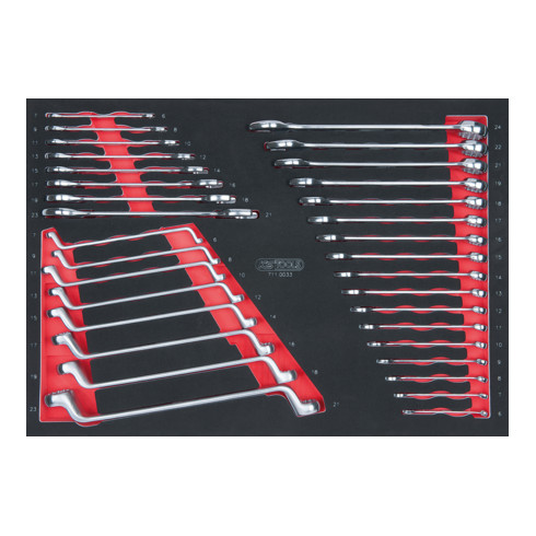 KS Tools SCS CLASSIC komenset, 33 stuks in 1/1 systeembak