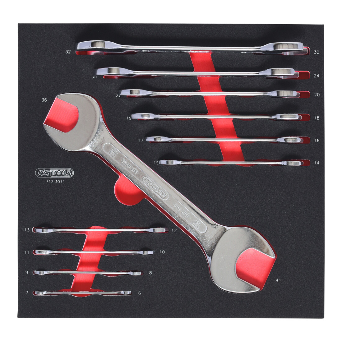 KS Tools SCS Module de clés à fourche 6-41mm, 11 pcs., modules système 2/3