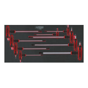 KS Tools SCS Module de clés mâles coudées TX à poignée en T, 9 pcs., modules système 1/3-1