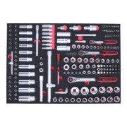 KS Tools SCS Module de douilles, 180 pcs. 1/4"+3/8"+1/2", modules système 1/1-3