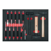 KS Tools SCS Module de marteaux et de burins, 14 pcs., modules système 1/1-1