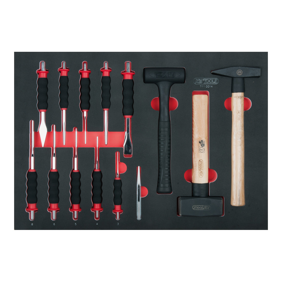 KS Tools SCS Module de marteaux et de burins, 14 pcs., modules système 1/1