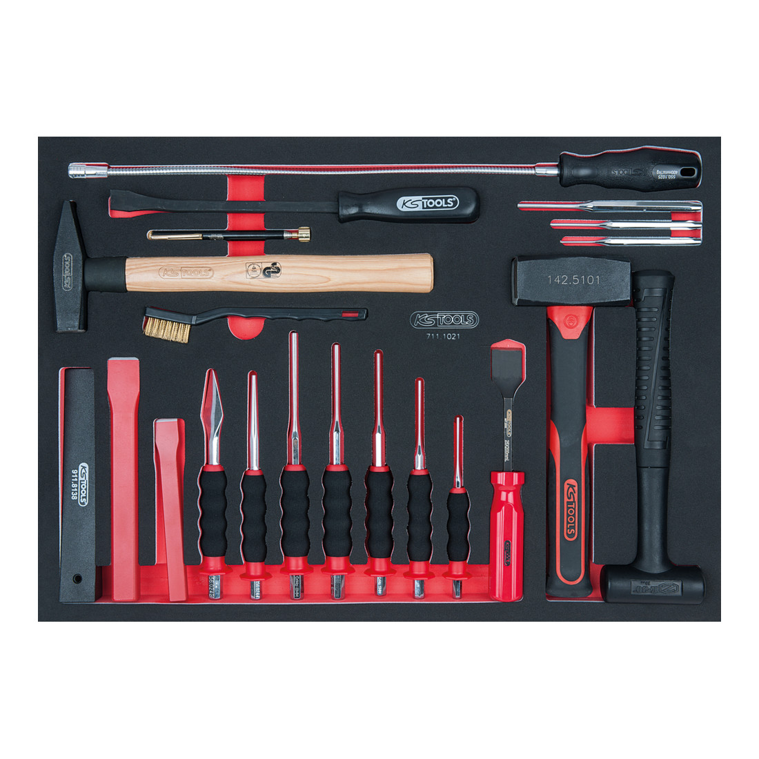 KS Tools SCS Module de marteaux et de burins, 21 pcs., modules système 1/1