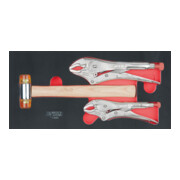 KS Tools SCS Module de marteaux et pinces-étaux, 3 pcs., modules système 1/3-1