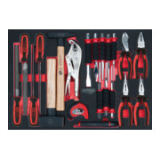 KS Tools SCS Module de pinces, limes et chasses, 22 pcs., modules système 1/3-1