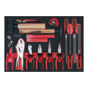 KS Tools SCS Module de pinces, marteaux et limes, 17 pcs., modules système 1/1-1