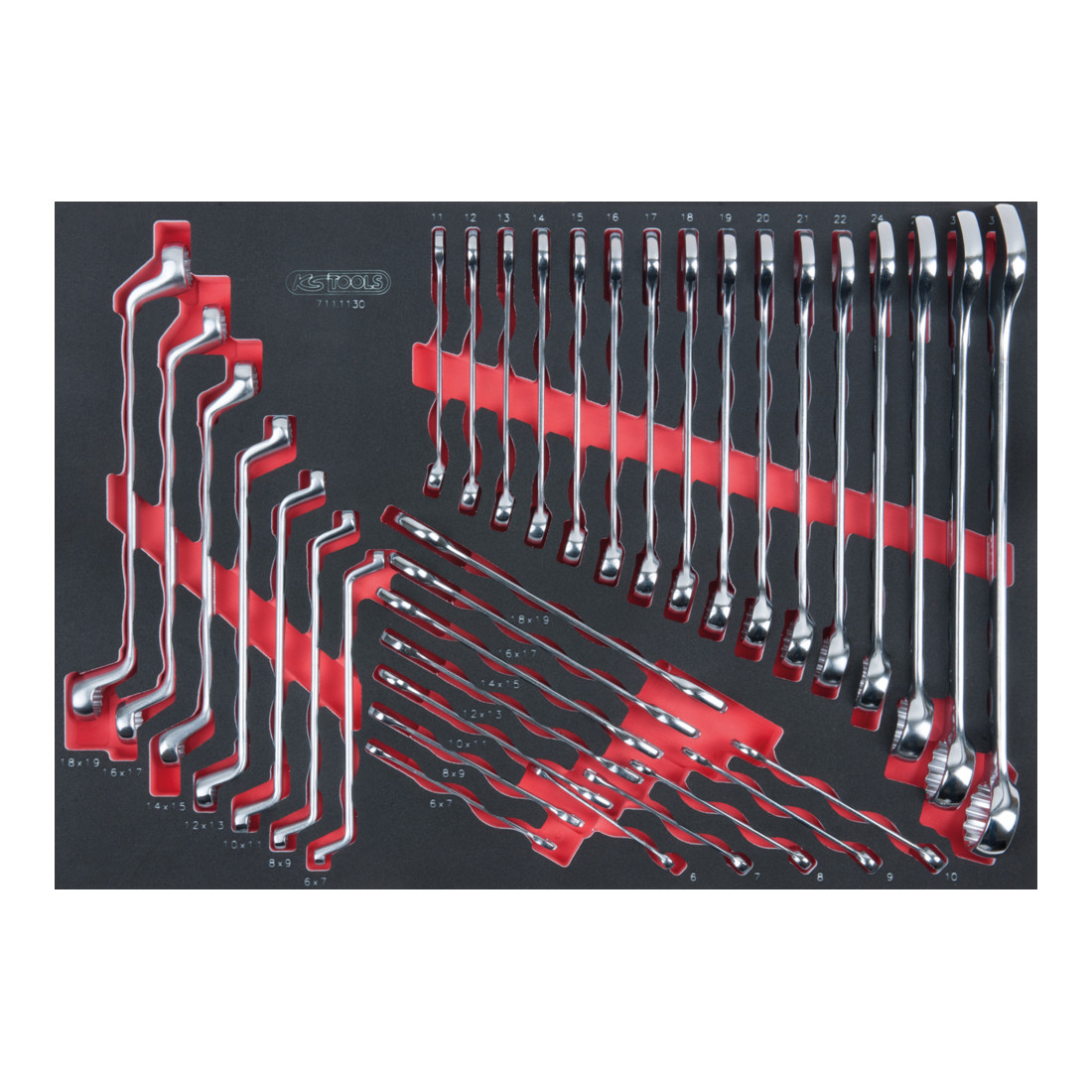 KS Tools SCS steeksleutelset, 35 delig