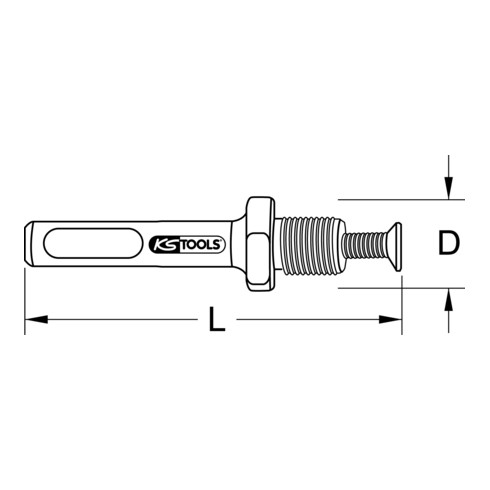 KS Tools SDS boorhouder adapter, 65mm