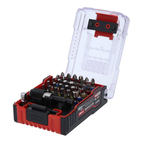 KS Tools Serie di inserti TORSIONpower, 25mm 1/4” nel design batteria eMONSTER, 32pz.