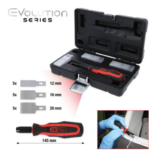 KS Tools Serie di raschietti per vetro, 16pz.