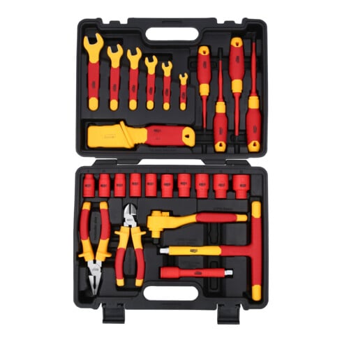 KS Tools Serie di utensili isolati per veicoli ibridi ed elettrici, 26pz.