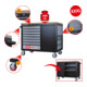 KS Tools Servante MASTERline avec 11 tiroirs, 1 porte et 2 etageres, noir-argent-1