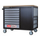 KS Tools Servante MASTERline avec 11 tiroirs, 1 porte et 2 etageres, noir-argent-3