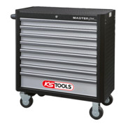 KS Tools Servante MASTERline avec 8 tiroirs, noir-argent-3